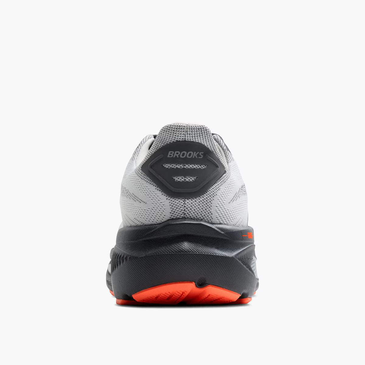 Brooks Men's Ghost 17 (Wide) - Oyster Mushroom/Orange/Ebony
