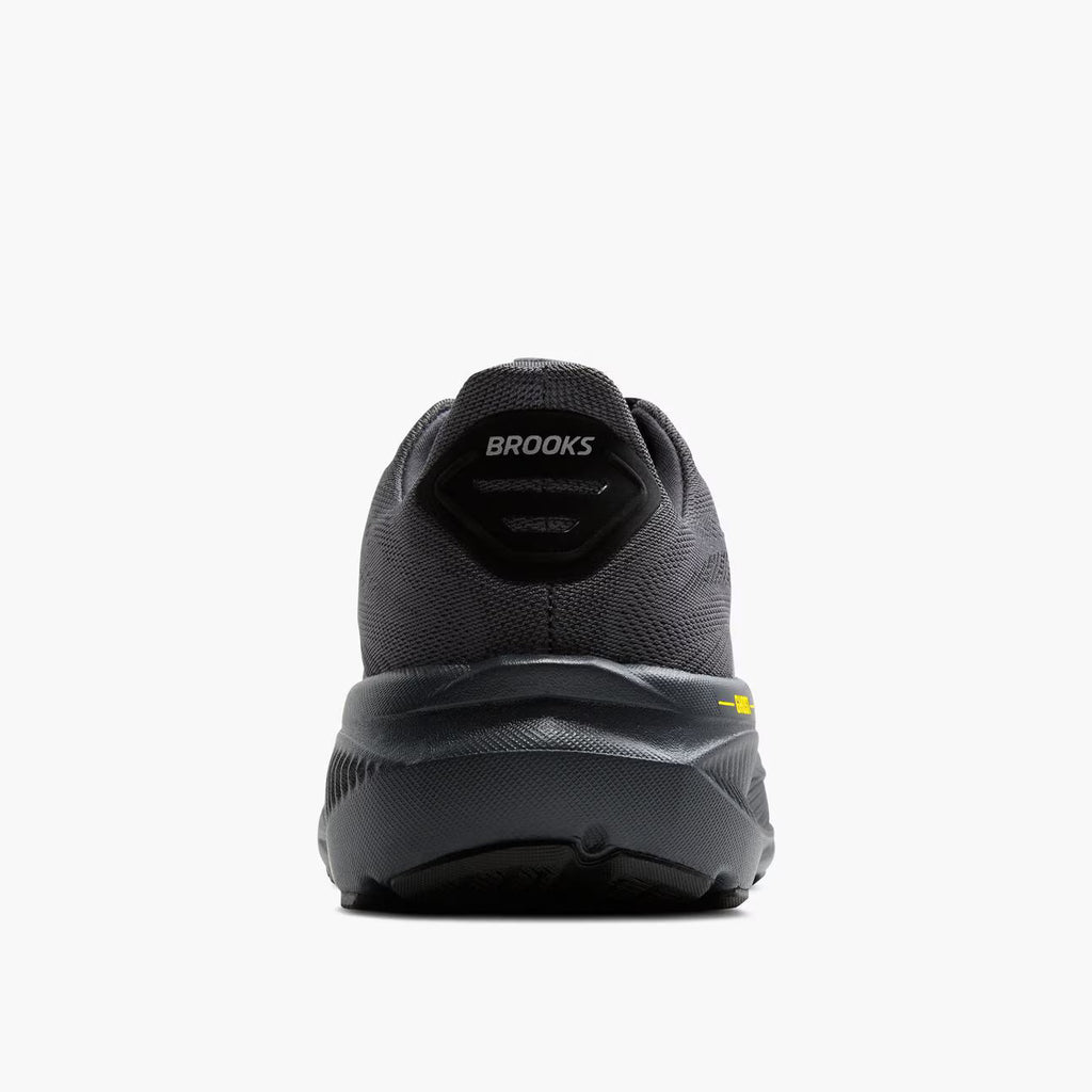 Brooks Men's Ghost 17 (Wide) - Ebony/Black/Yellow