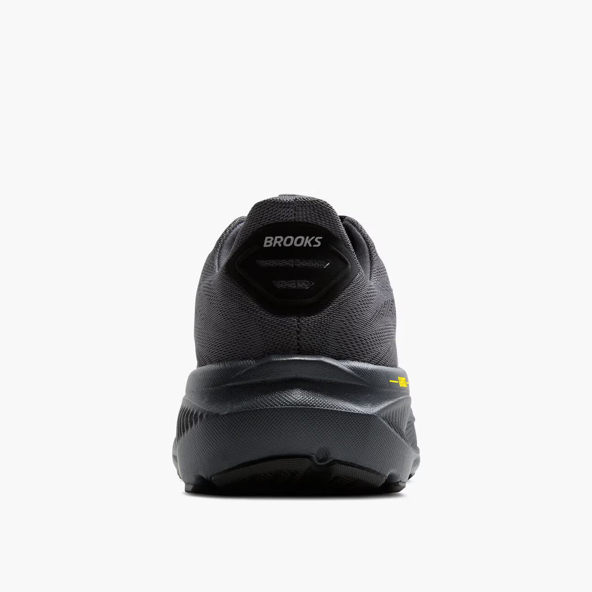 Brooks Men's Ghost 17 (Wide) - Ebony/Black/Yellow