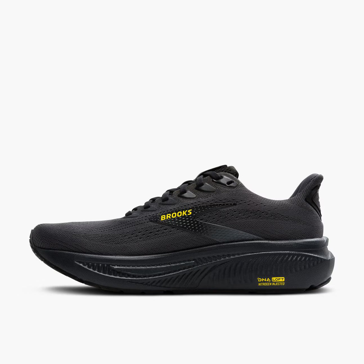 Brooks Men's Ghost 17 - Ebony/Black/Yellow