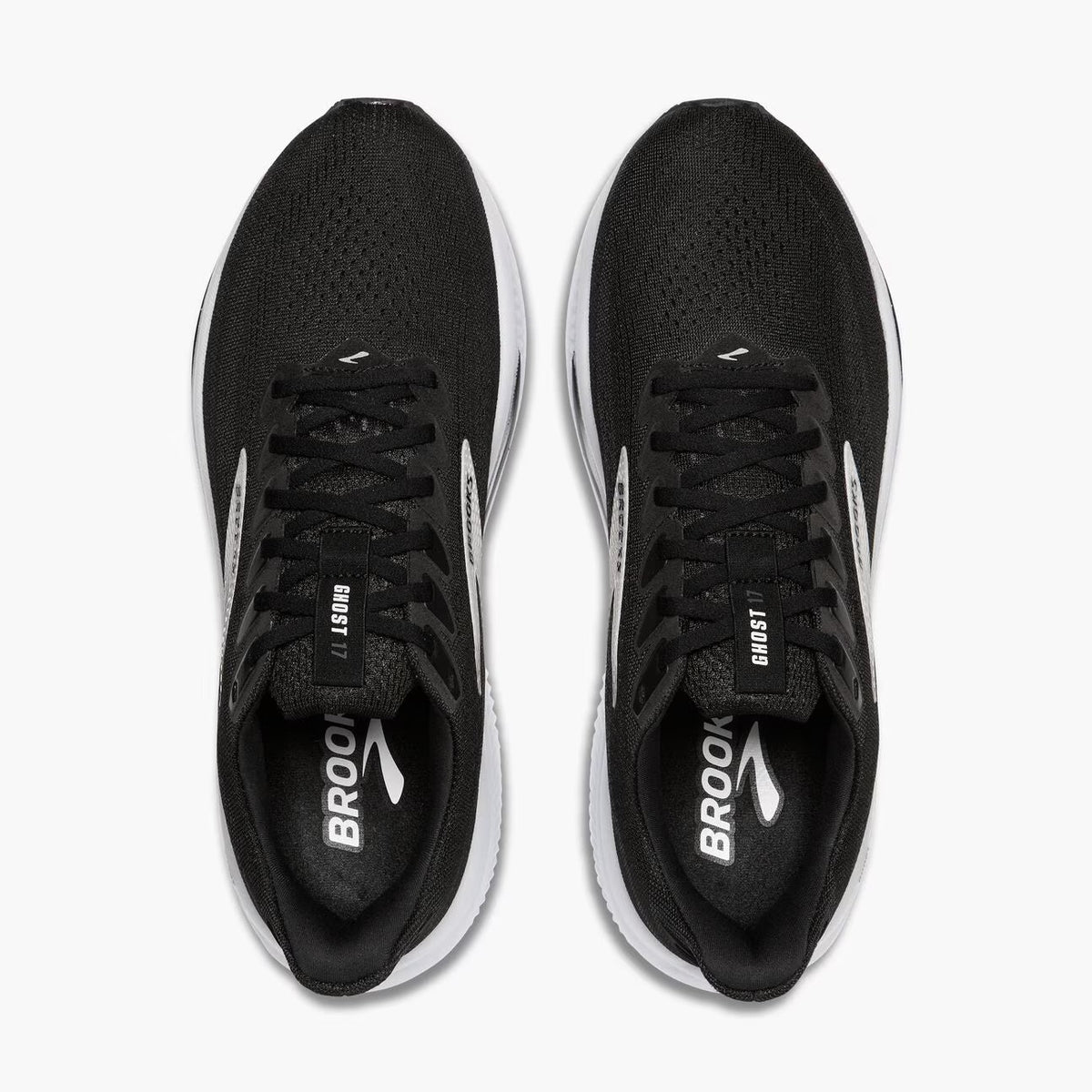Brooks Men's Ghost 17 (Wide) - Black/Grey/White