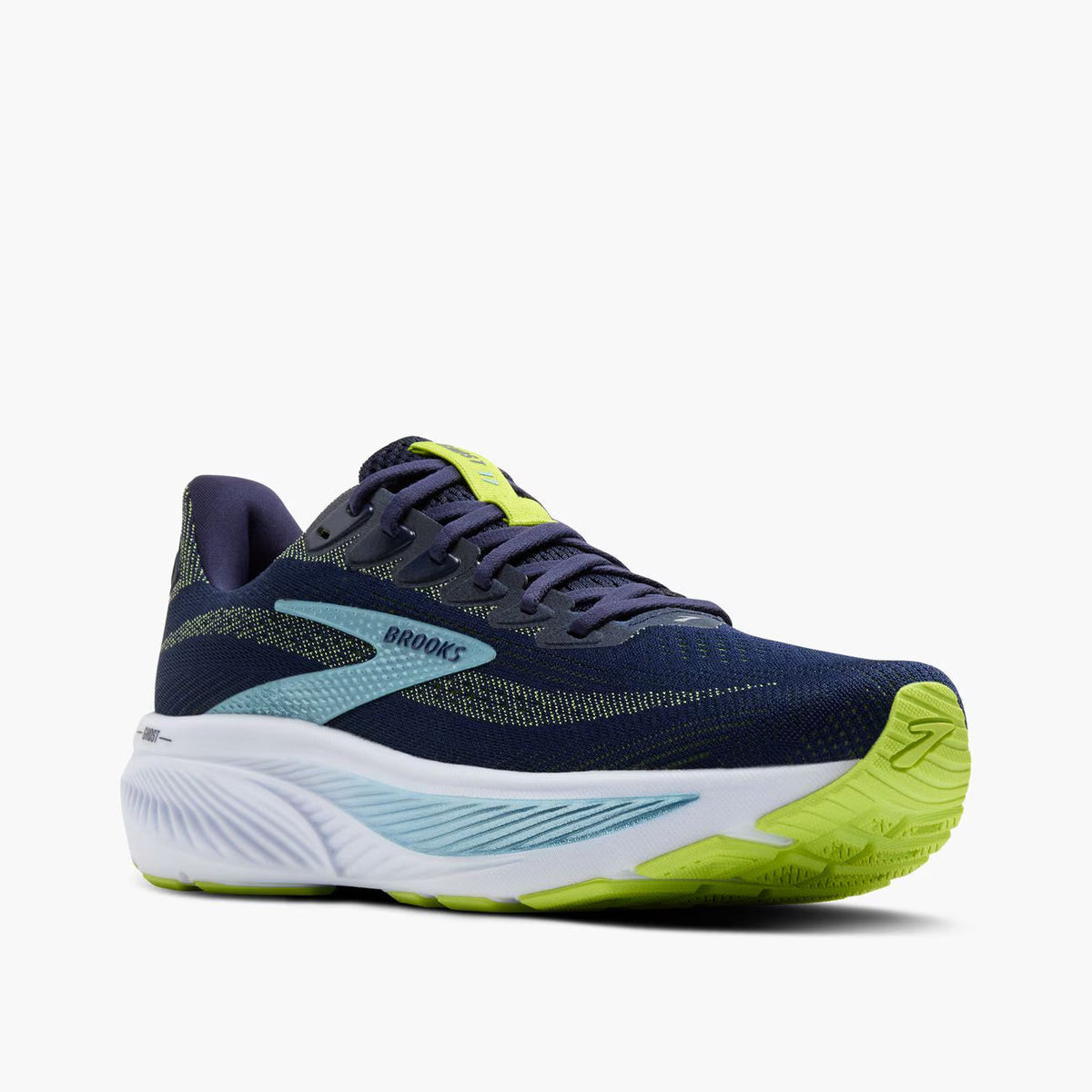 Brooks Men's Ghost 17 - Peacoat/Lime/Blue