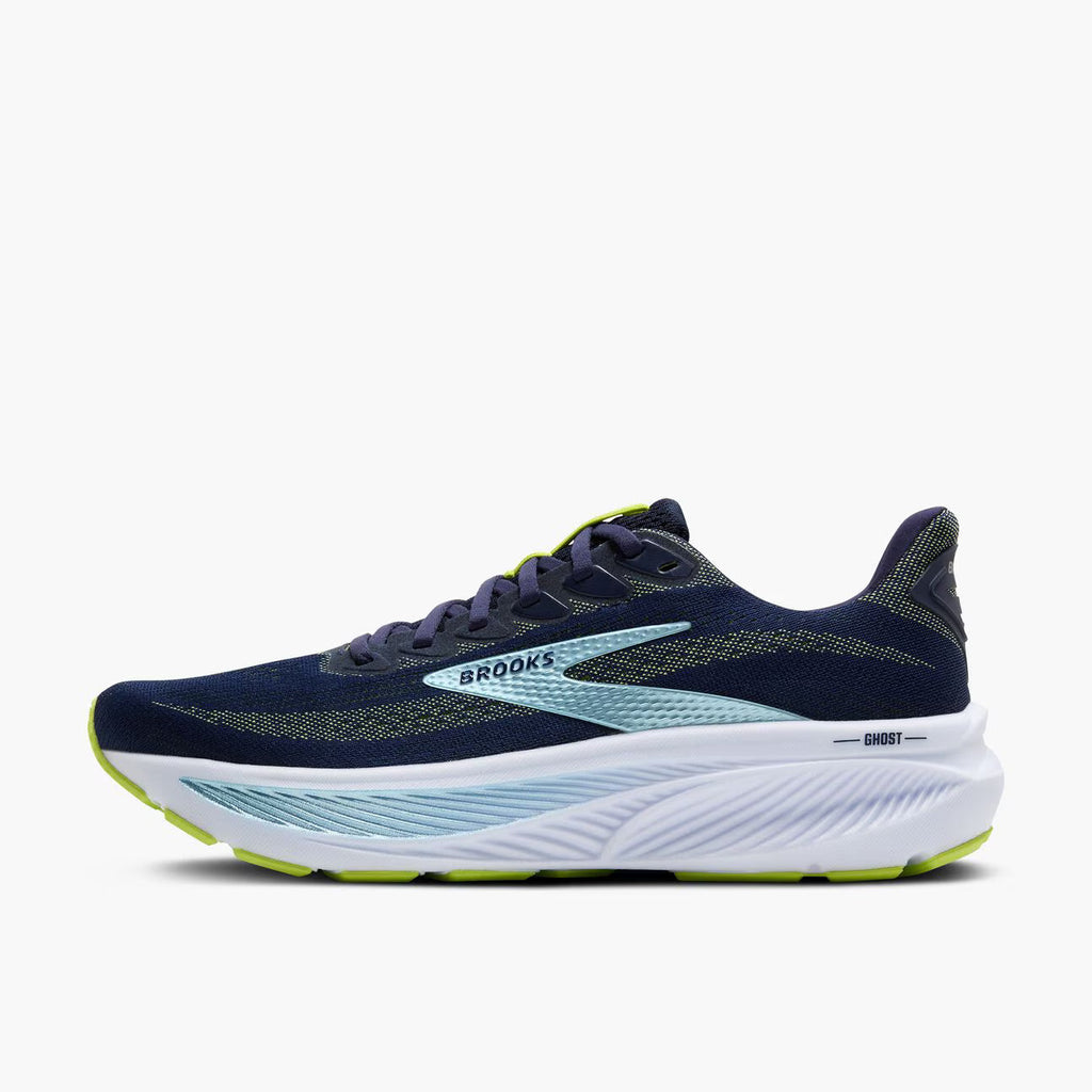Brooks Men's Ghost 17 - Peacoat/Lime/Blue