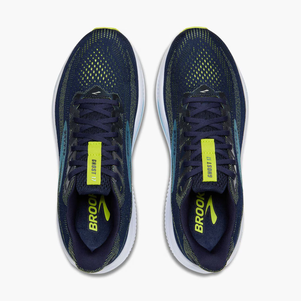 Brooks Men's Ghost 17 - Peacoat/Lime/Blue