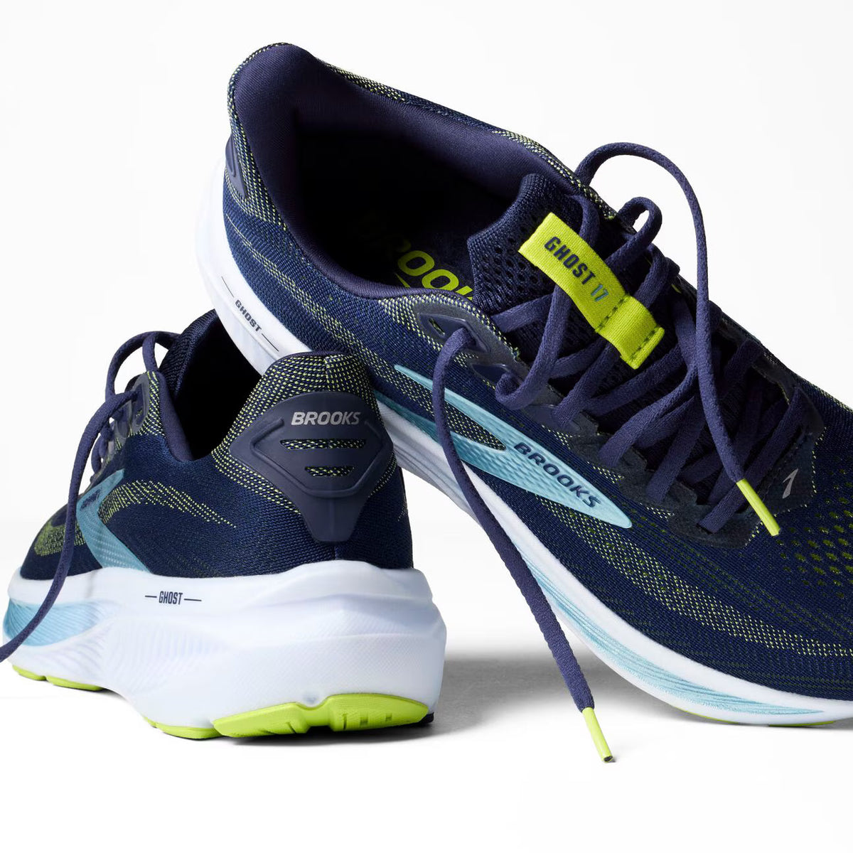 Brooks Men's Ghost 17 - Peacoat/Lime/Blue