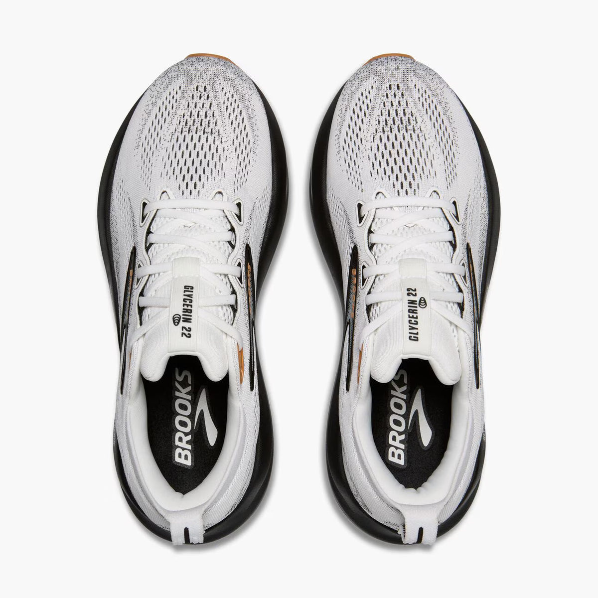 Brooks Men's Glycerin 22 (Wide) - White/Grey/Black