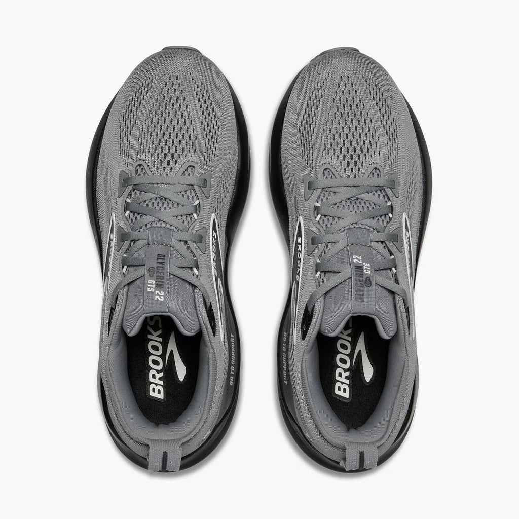 Brooks Men's Glycerin GTS 22 (Extra Wide) - Primer Gray/Ebony/Bluewash