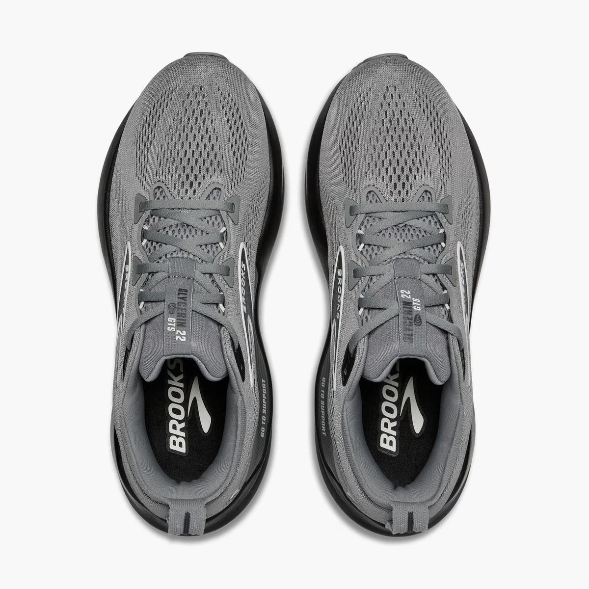 Brooks Men's Glycerin GTS 22 - Primer Gray/Ebony/Bluewash