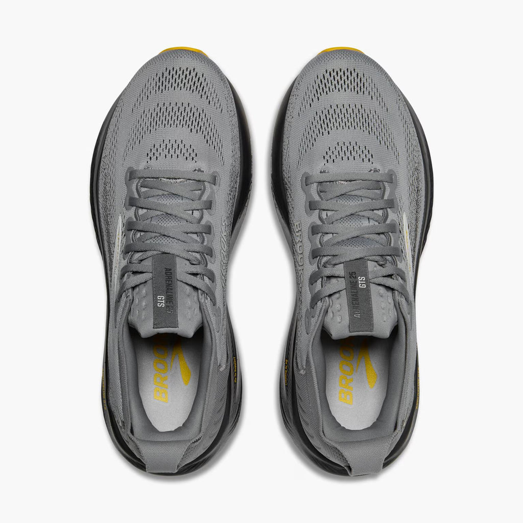 Brooks Men's Adrenaline GTS 25 - Primer Grey/Ebony/Jasmin - Extra Wide (4E)