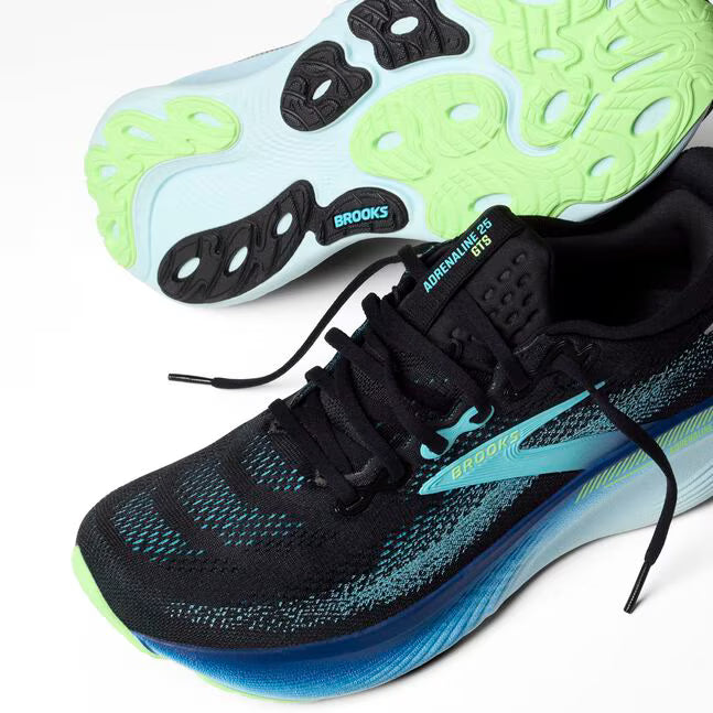 Brooks Men's Adrenaline GTS 25 - Black/Ipanema/Mint