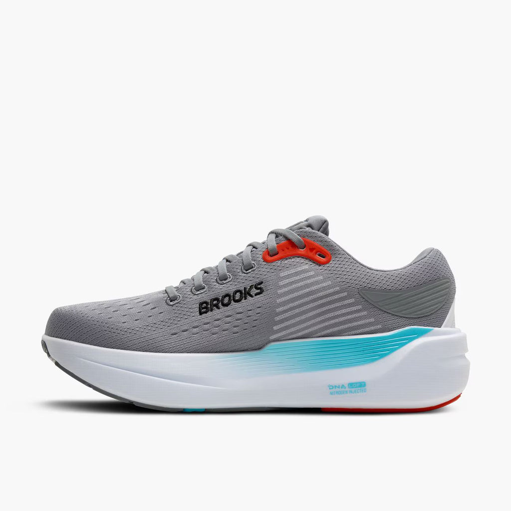 Brooks Men's Ghost Max 3 - Primer Grey/Antarctica/Red