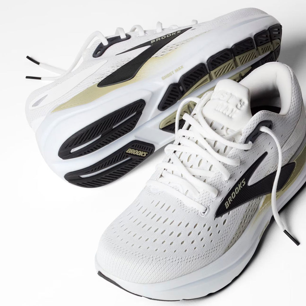 Brooks Men's Ghost Max 3 - Bright White/Tea/Black