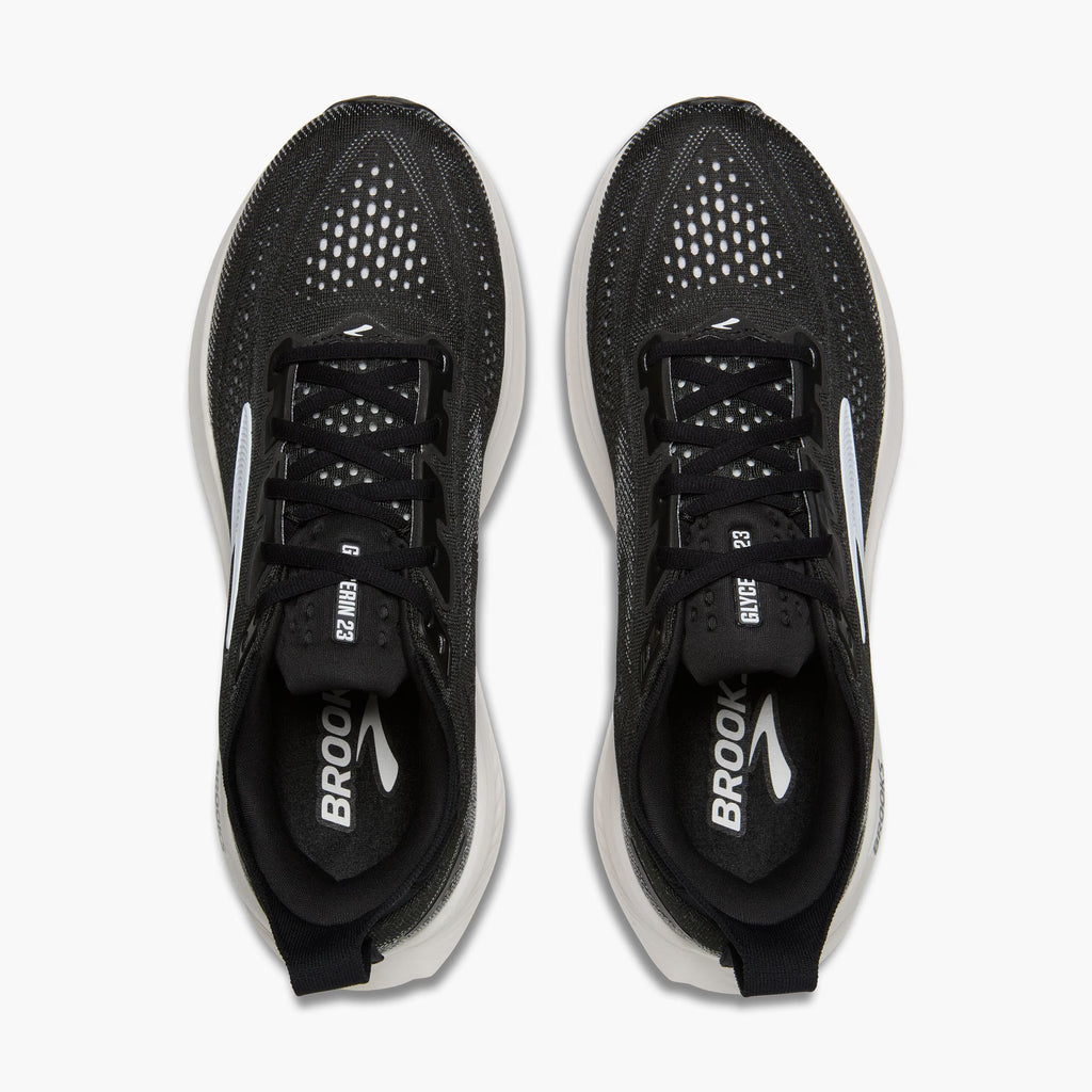 Men's Brooks Glycerin 23 WIDE - Black/Grey/White