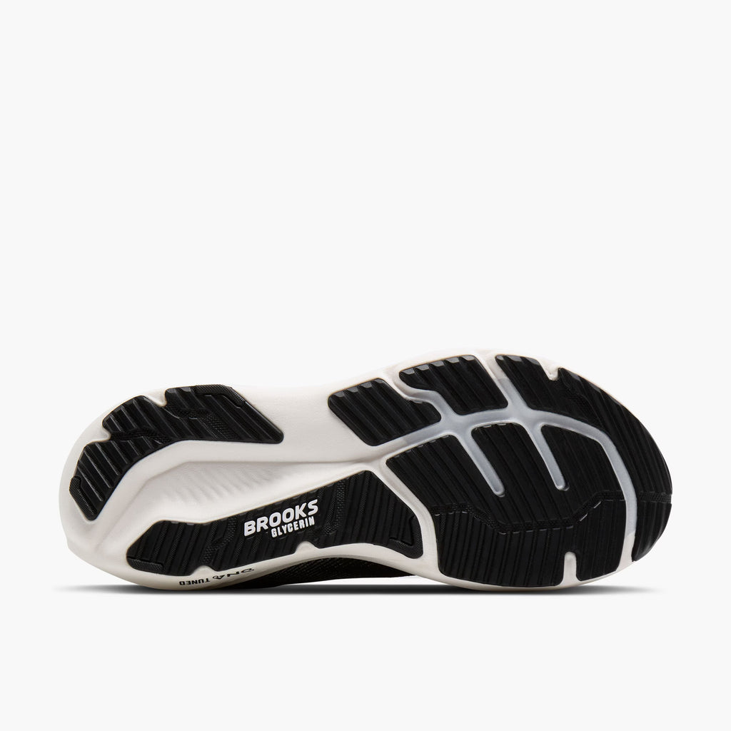 Men's Brooks Glycerin 23 WIDE - Black/Grey/White
