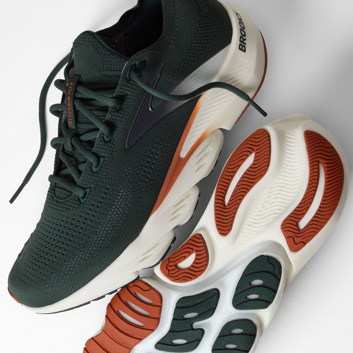 Brooks Men's Glycerin Flex - Green/Grey/Brown