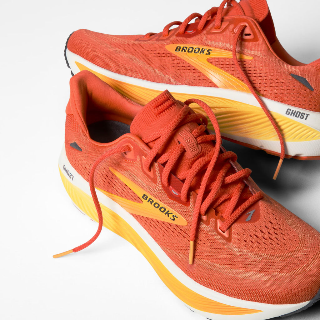 Brooks Men's Ghost 18 - Tigerlily/Orange/Pearl