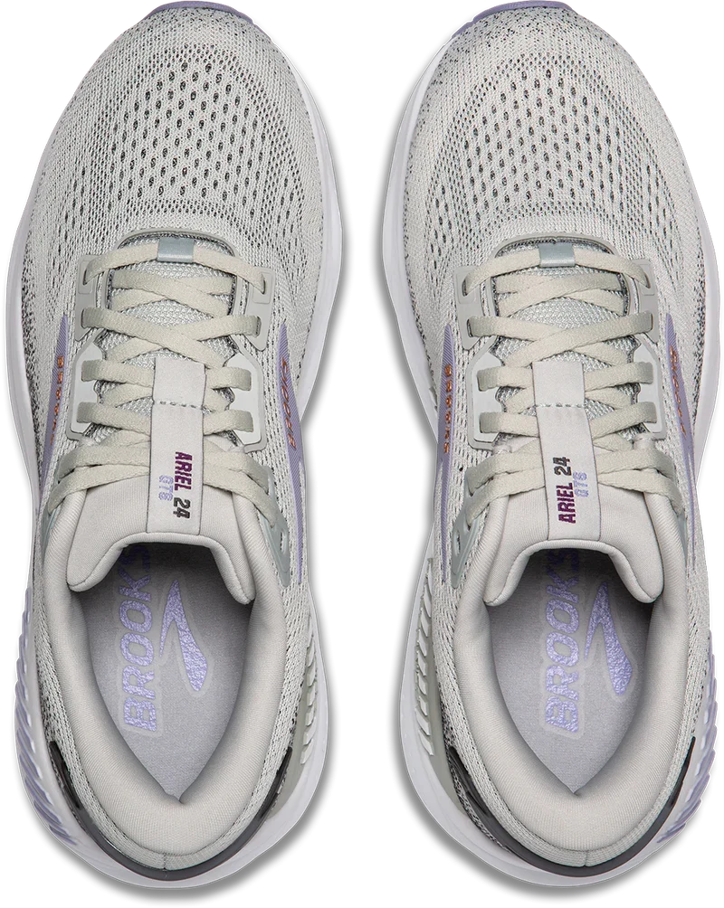 Brooks Womens Ariel GTS 24- Mercury/Ebony/Lavender