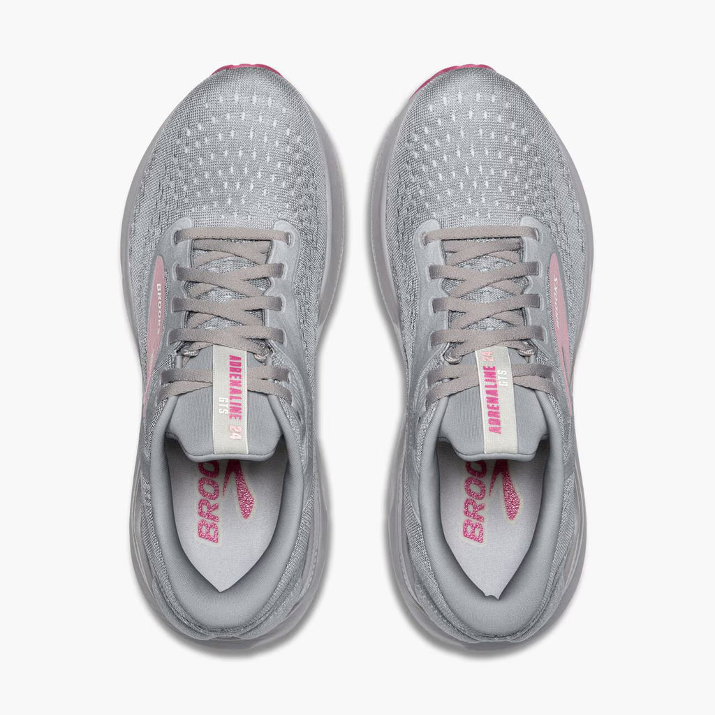 Brooks Women's Adrenaline GTS 24 (Wide) - Alloy/White/Zephyr