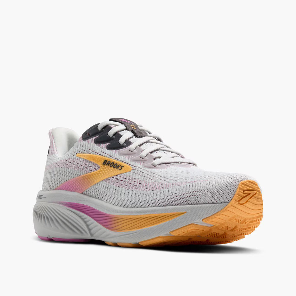 Brooks Women's Ghost 17 (Wide) - Oyster/Apricot/Pink