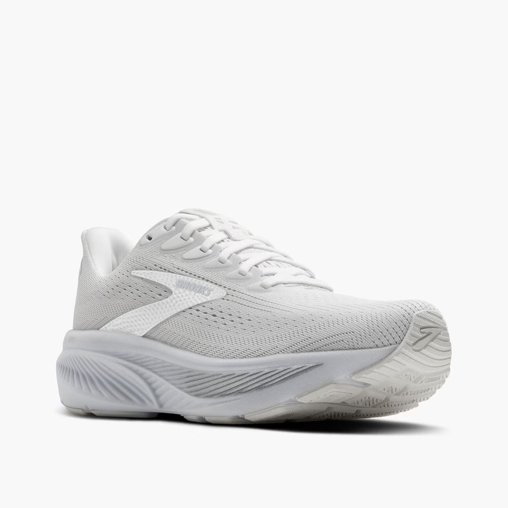 Brooks Women's Ghost 17 (Wide) - White/White/Grey