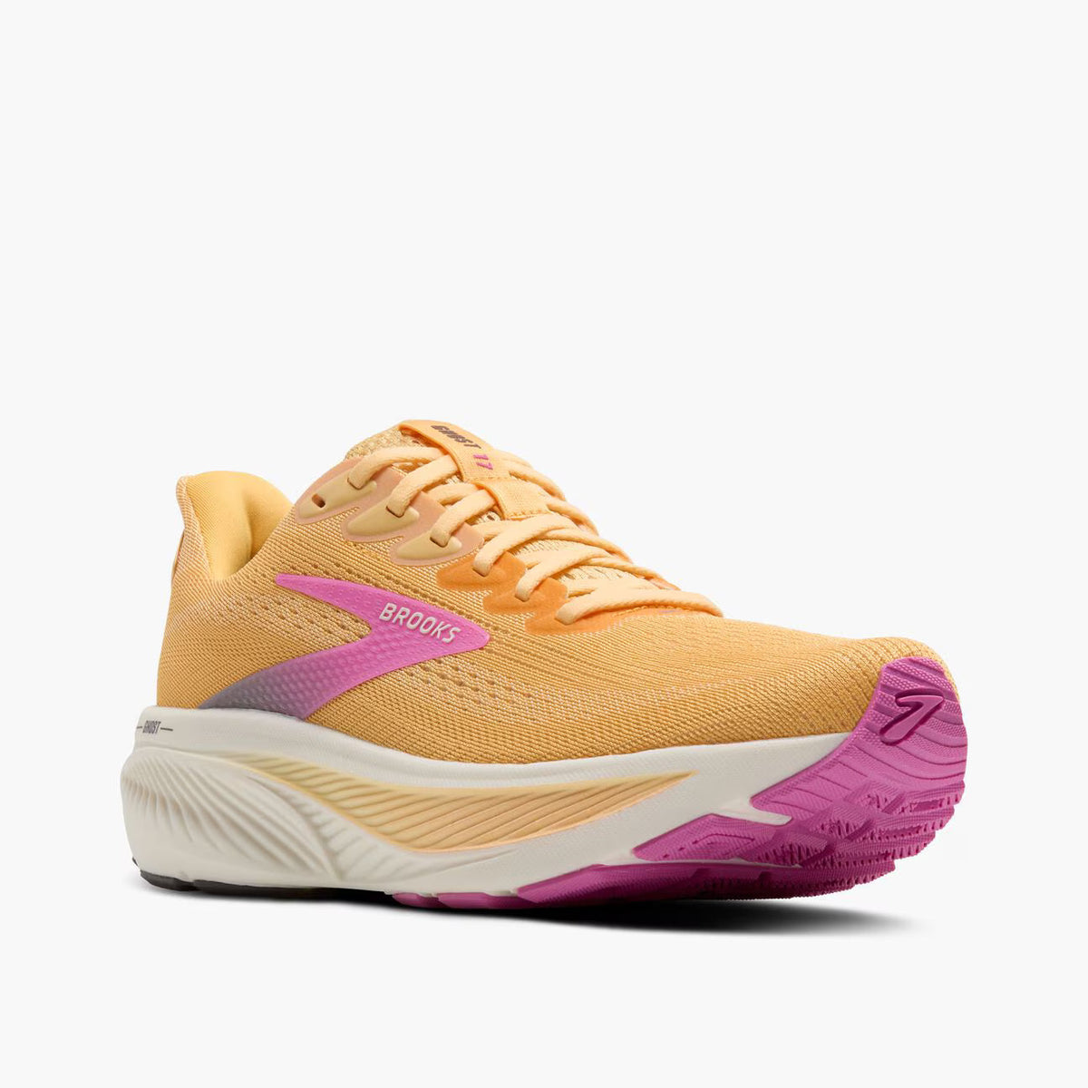 Brooks Women's Ghost 17 - Apricot/Grey/Pink