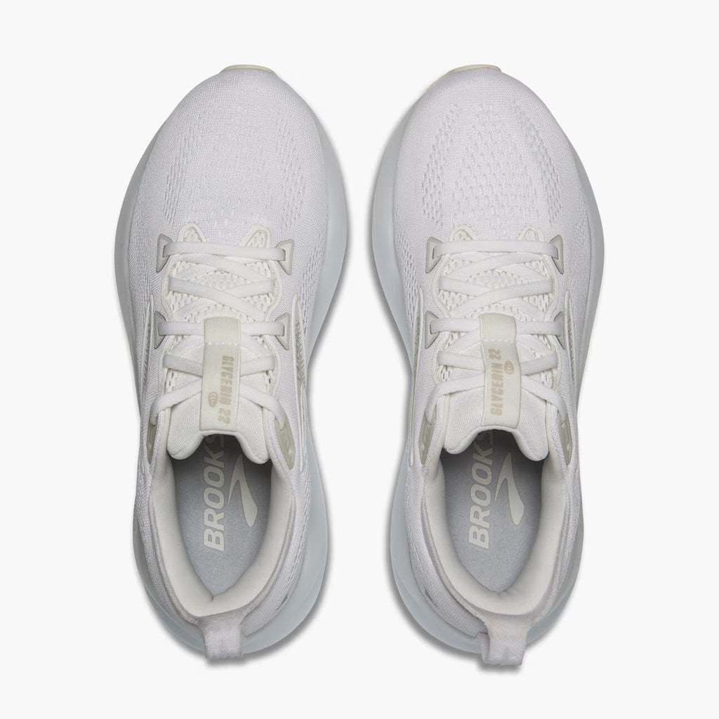 Brooks Women's Glycerin 22 (Wide) - White/White/Grey