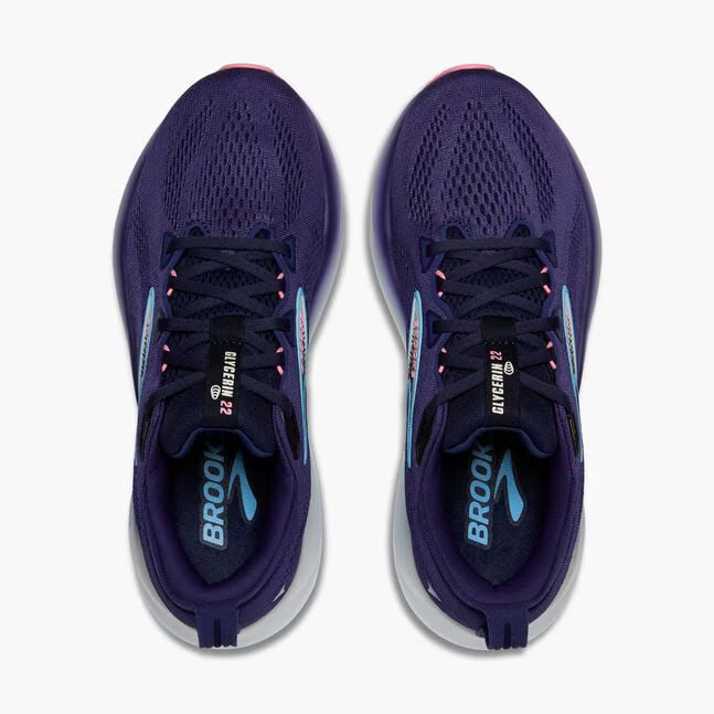 Brooks Women's Glycerin GTS 22 (Extra Wide) - Blue Ribbon/Peacoat/Dianthus