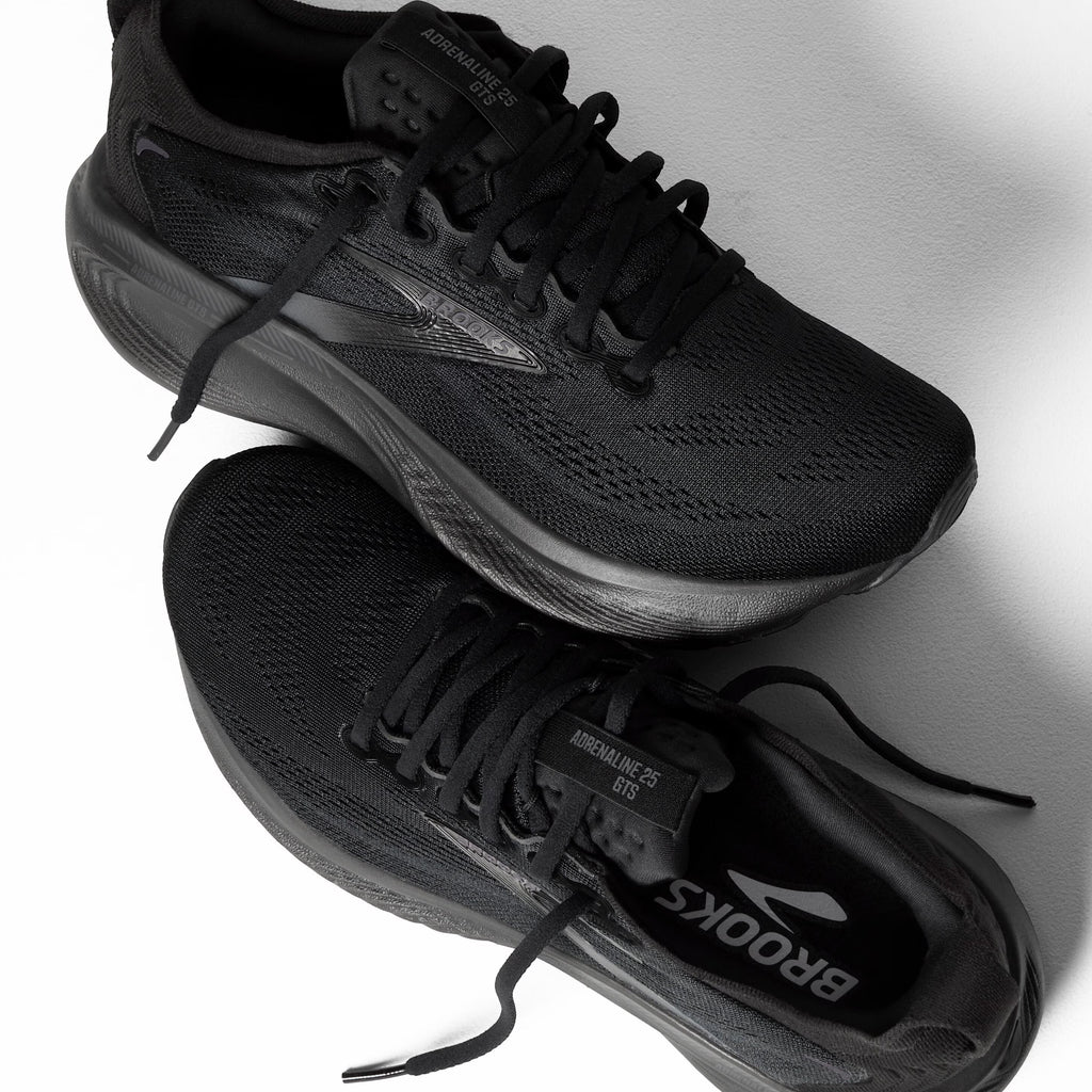 Brooks Women's Adrenaline GTS 25 (Extra Wide) - Black/Black/Ebony