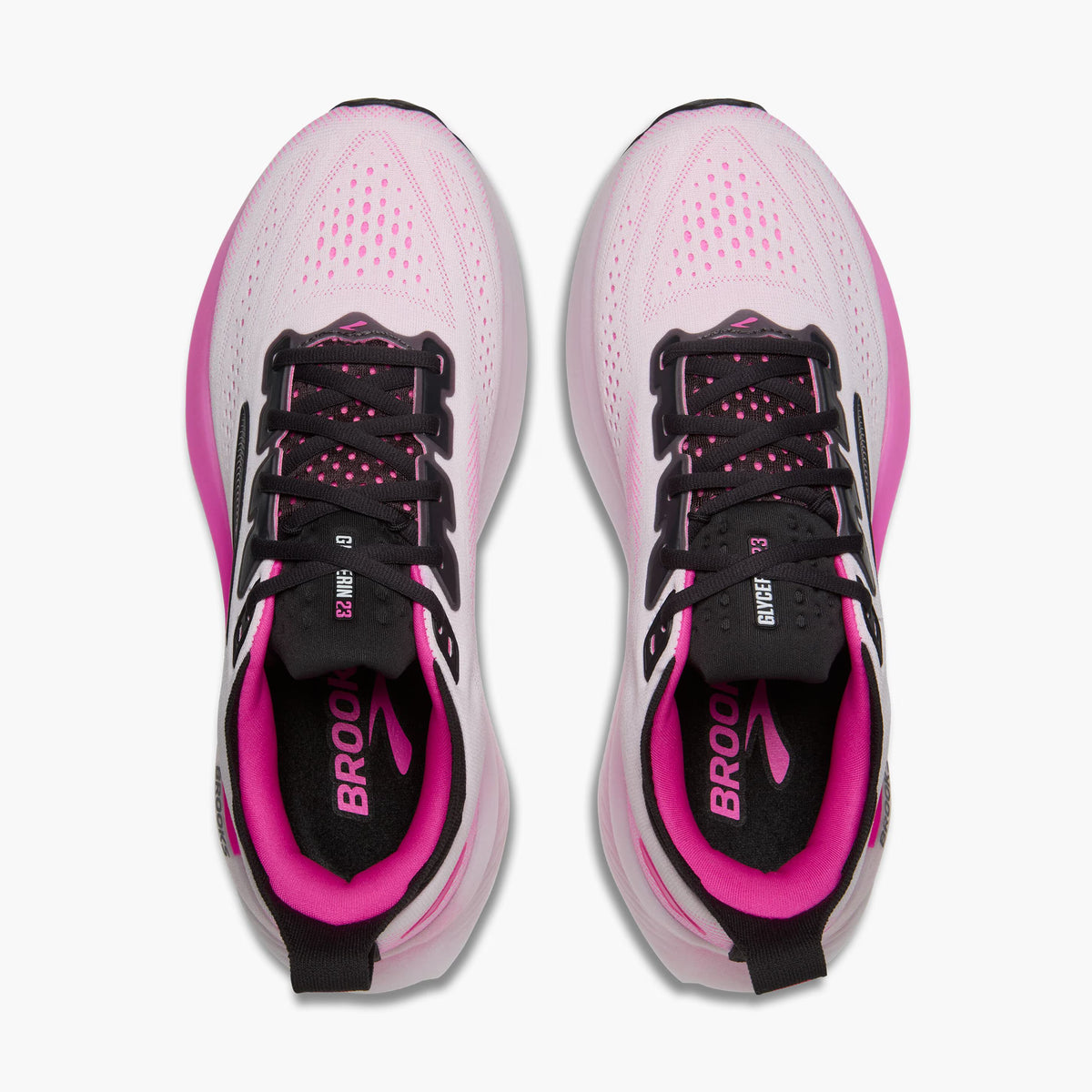 Women's Brooks Glycerin 23 - White/Phantom/Cyber Pink
