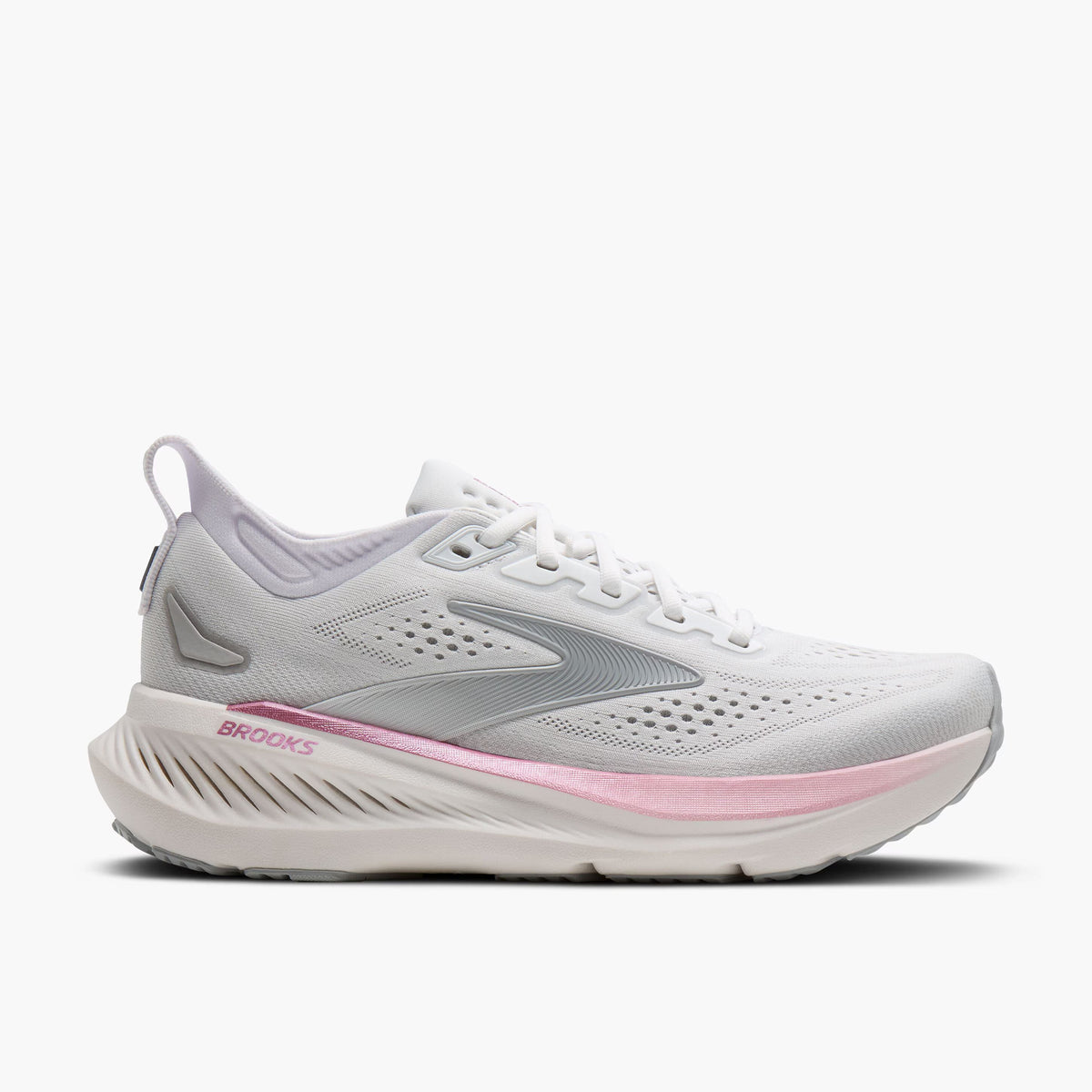 Women's Brooks Glycerin 23 WIDE - White/Harbor Mist/Metallic