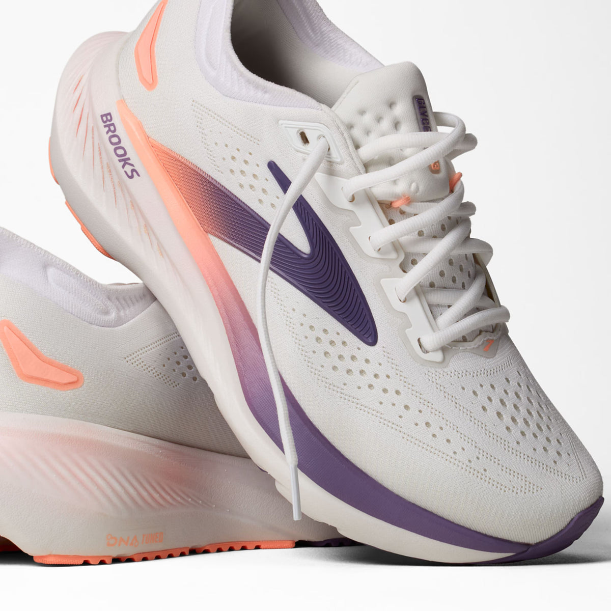 Brooks Women's Glycerin 23 - White/Mulled Grape/Clear
