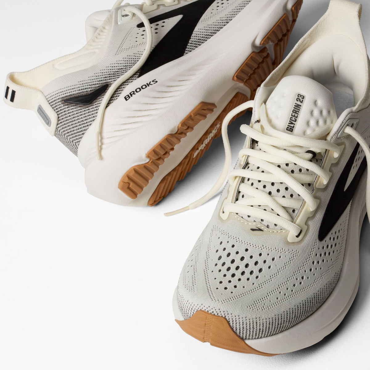Brooks Women's Glycerin 23 - White/Black/Biscuit
