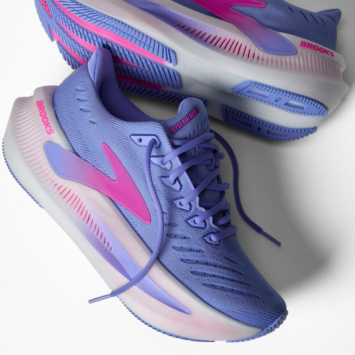 Brooks Women's Glycerin Max 2 - Blazing Bell/Pink/White