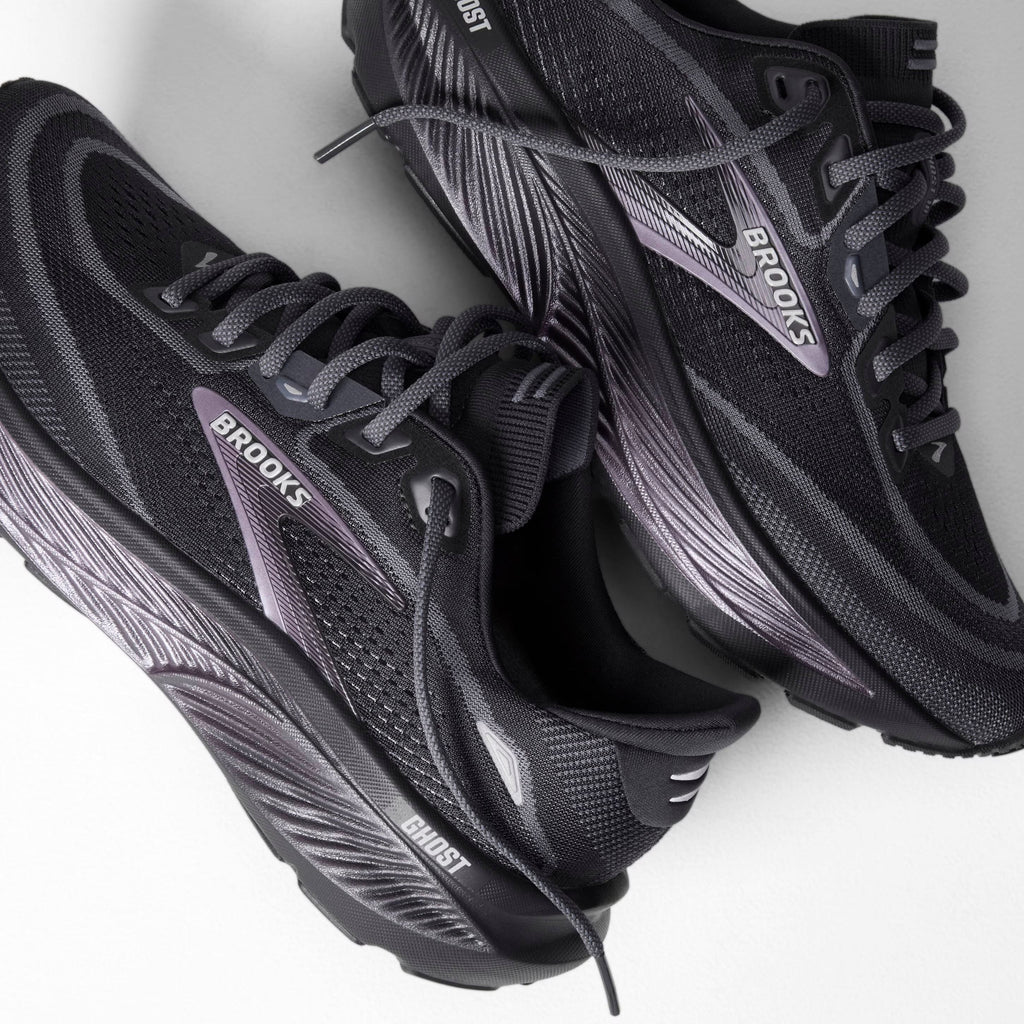 Brooks Women's Ghost 18 - Ebony/Folkstone/Metallic