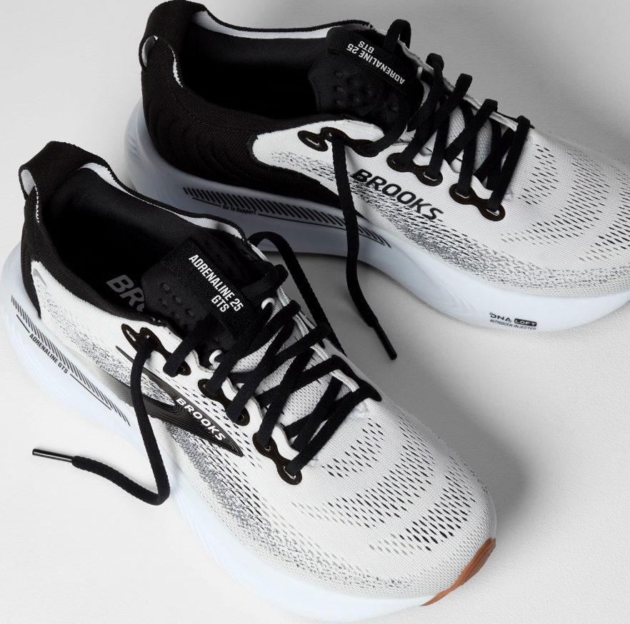 Brooks Women's Adrenaline GTS 25 (Wide) - White/Black/White