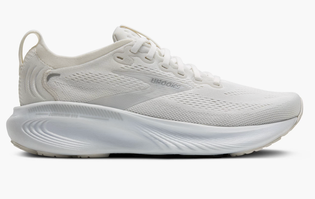 Brooks Women's Adrenaline GTS 25 (Wide) - White/White/Silver