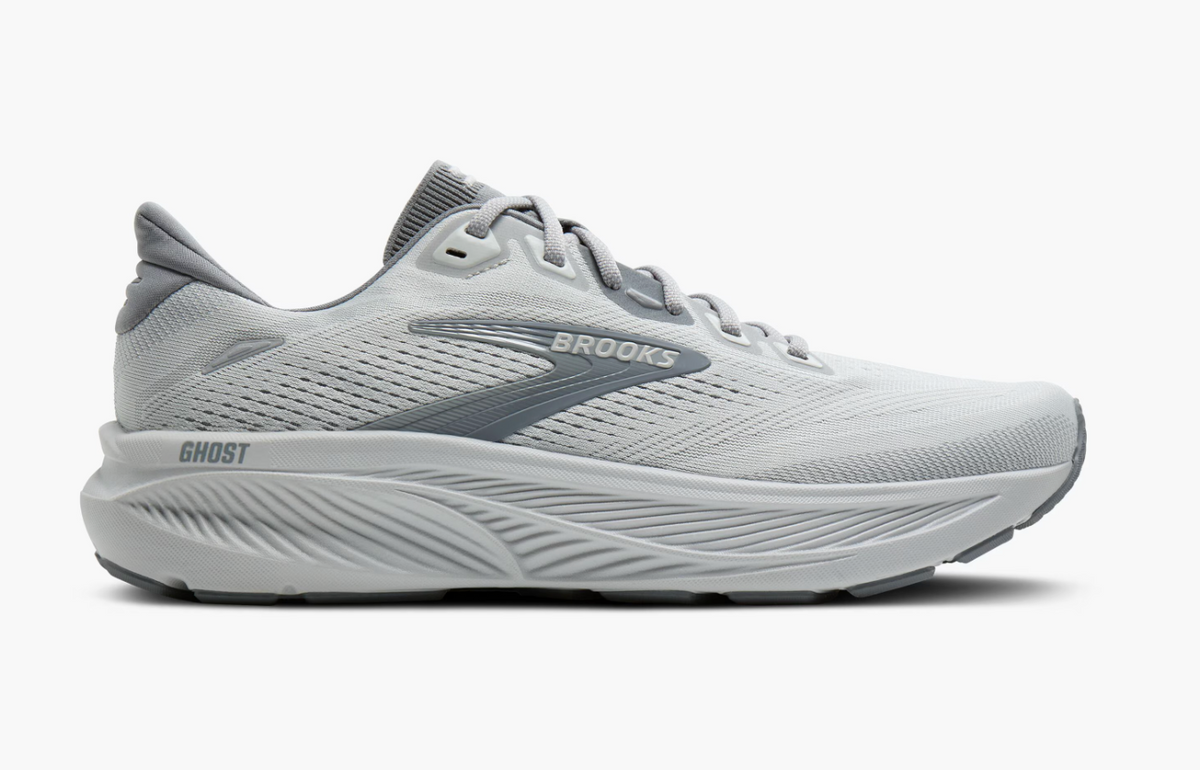 Brooks Men's Ghost 18 (Wide) - Primer Grey/Oyster Mushroom