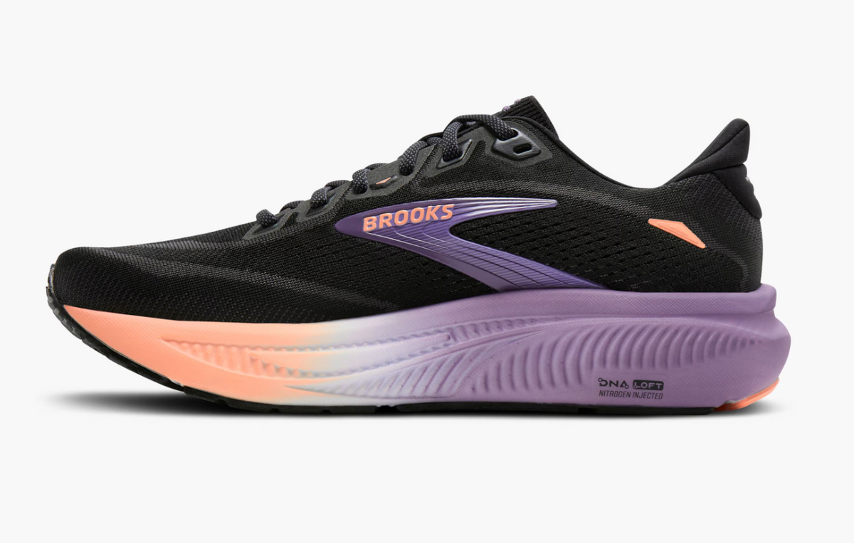 Brooks Women's Ghost 18 - Black/Mulled Grape/Peach