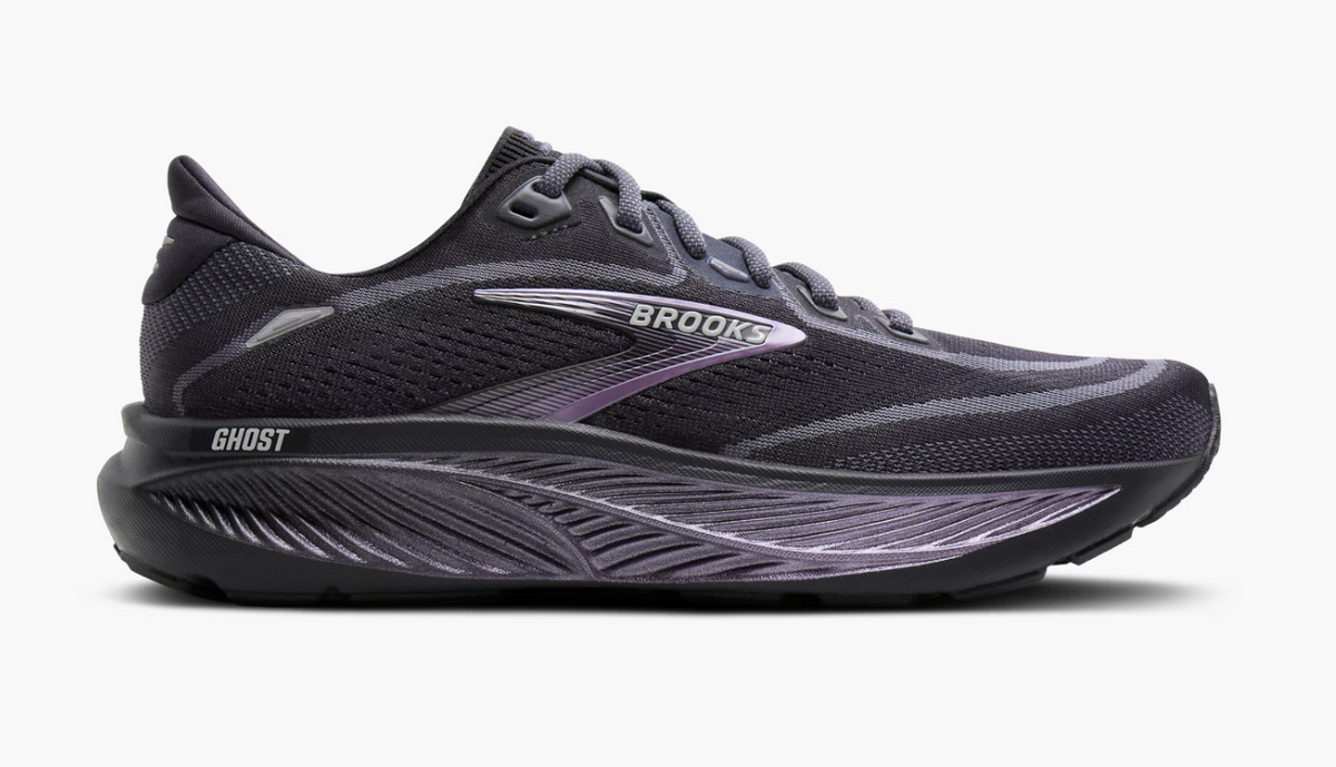 Brooks Women's Ghost 18 - Ebony/Folkstone/Metallic