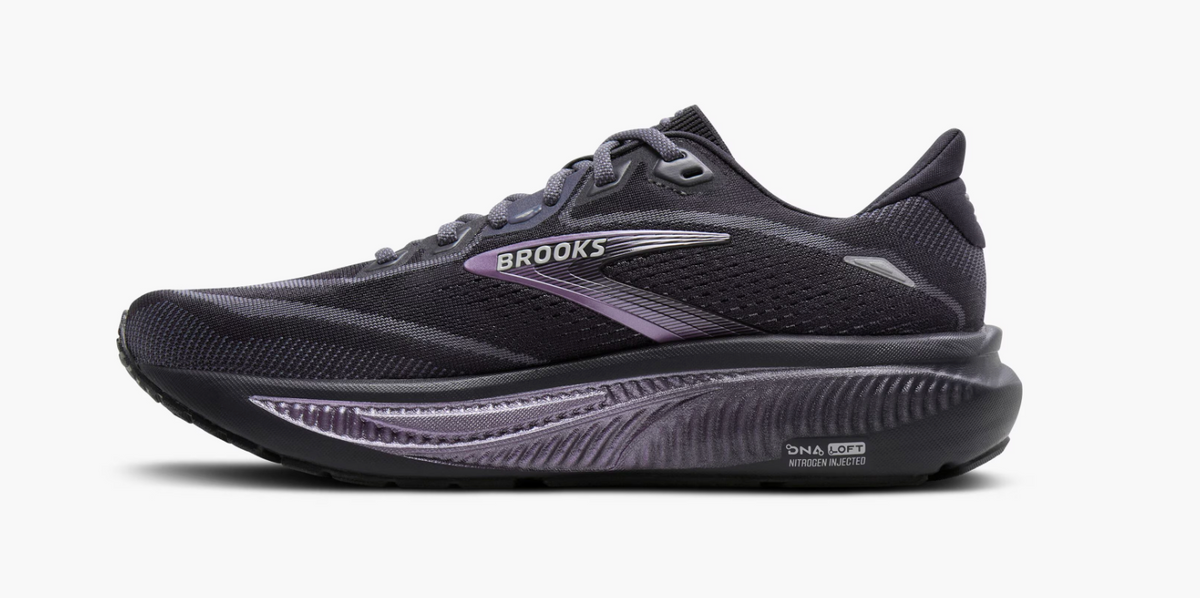 Brooks Women's Ghost 18 (Wide) - Ebony/Folkstone/Metallic