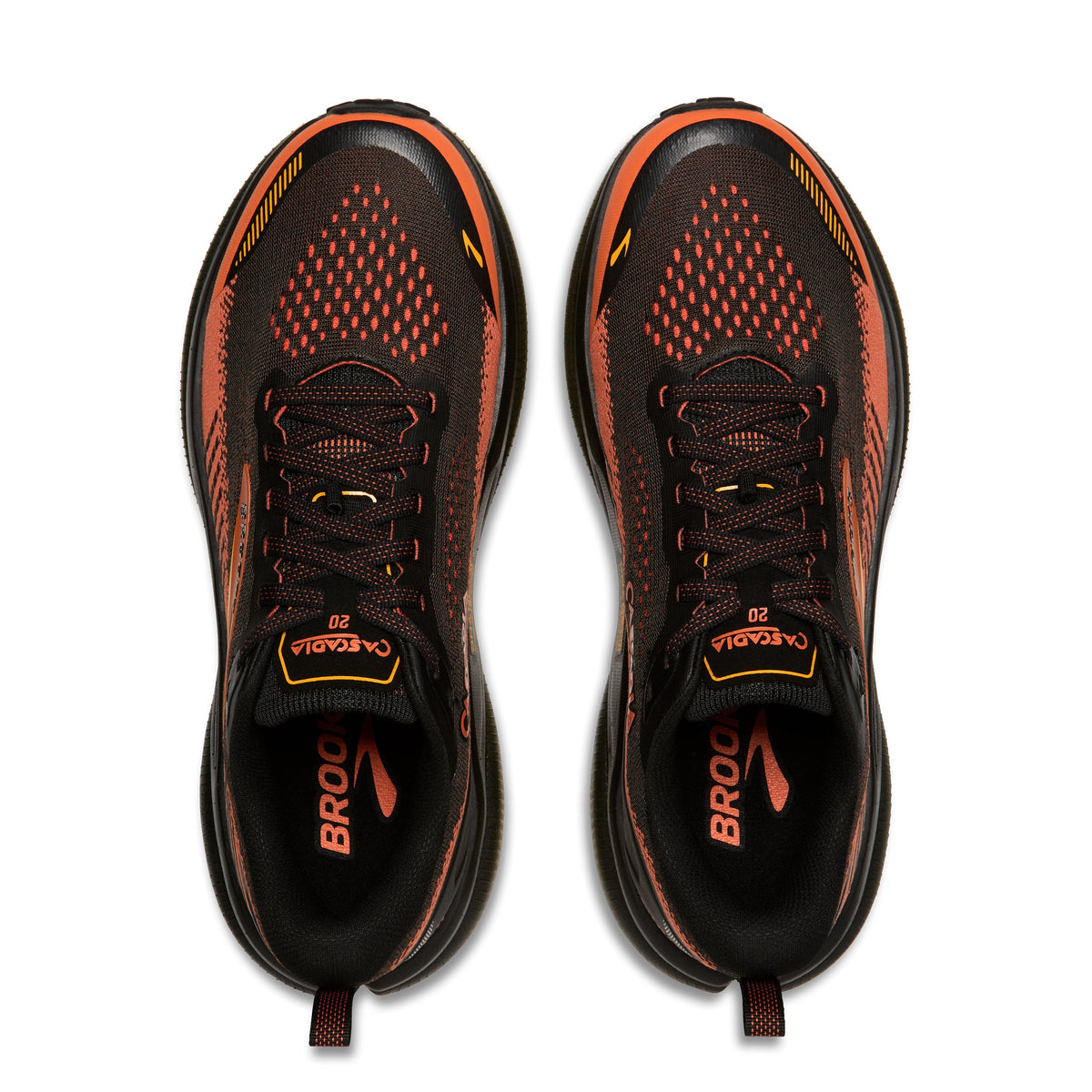 Brooks Men's Ghost Amp - Black/Tigerlily/Orange