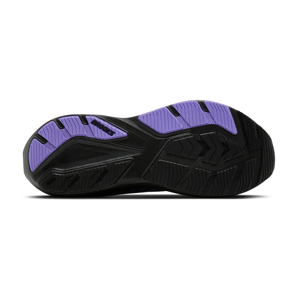 Brooks Men's Ghost Amp - Black/Grey/Purple Hebe