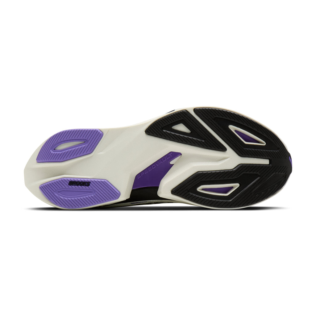 Brooks Men's Ghost Amp - Grey/Black/Purple Hebe