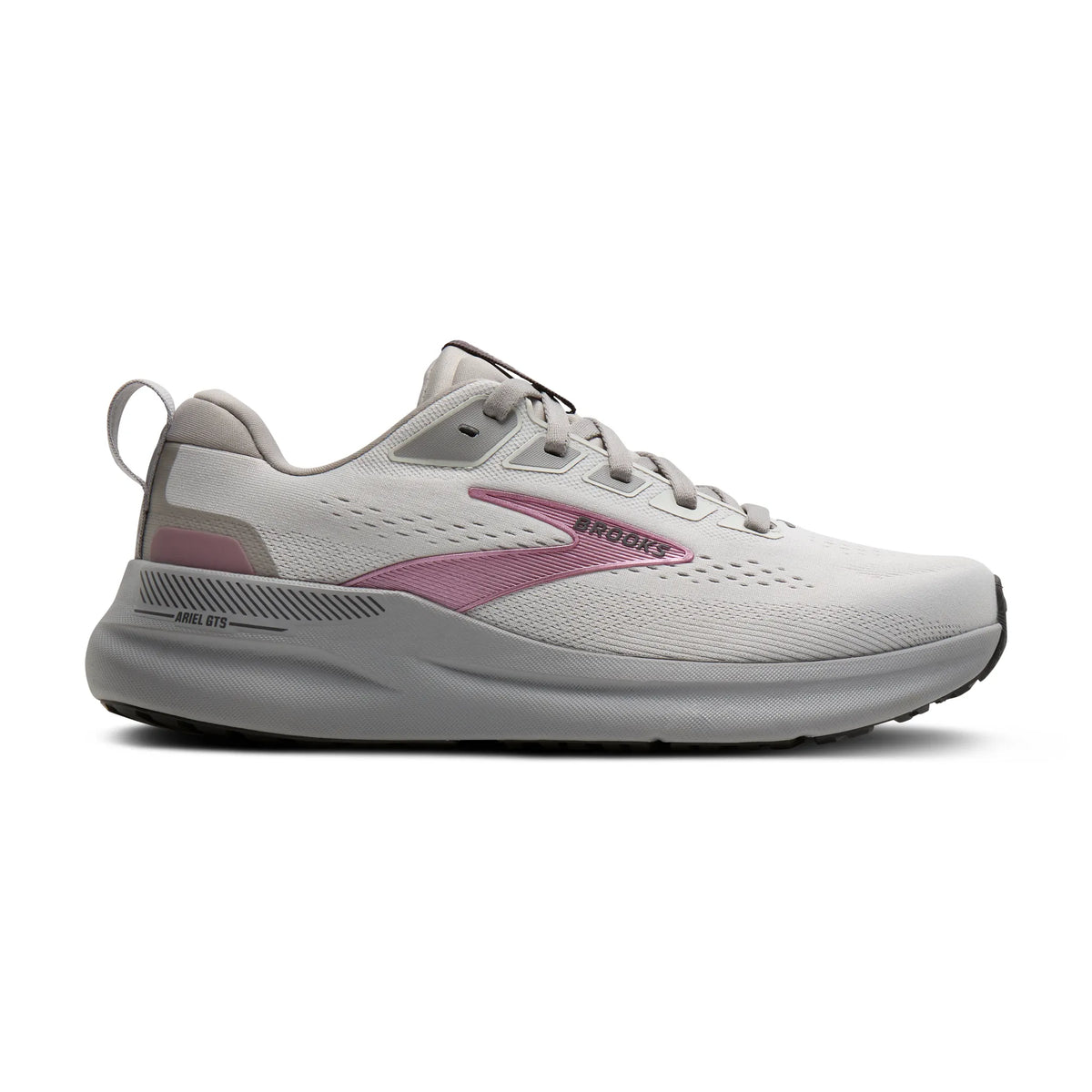 Brooks Women's Ariel GTS 26 - Oyster Mushroom/Alloy/Pink