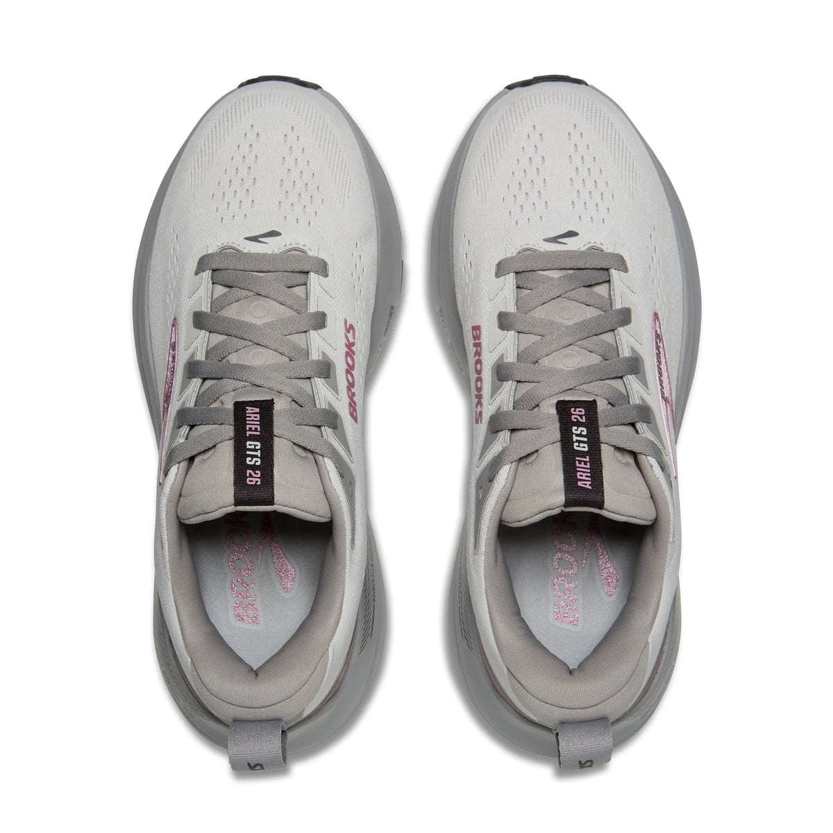 Brooks Women's Ariel GTS 26 - Oyster Mushroom/Alloy/Pink