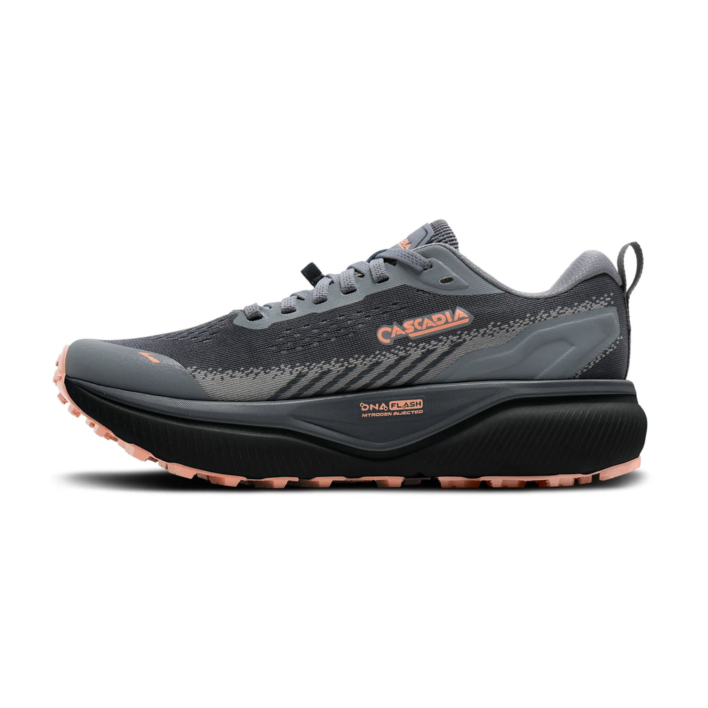 Brooks Women's Cascadia 20 - Grey/Grey/Peach