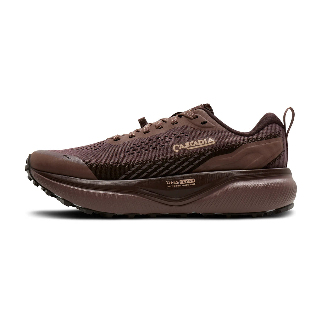 Brooks Women's Cascadia 20 - Peppercorn/Coffee/Rose