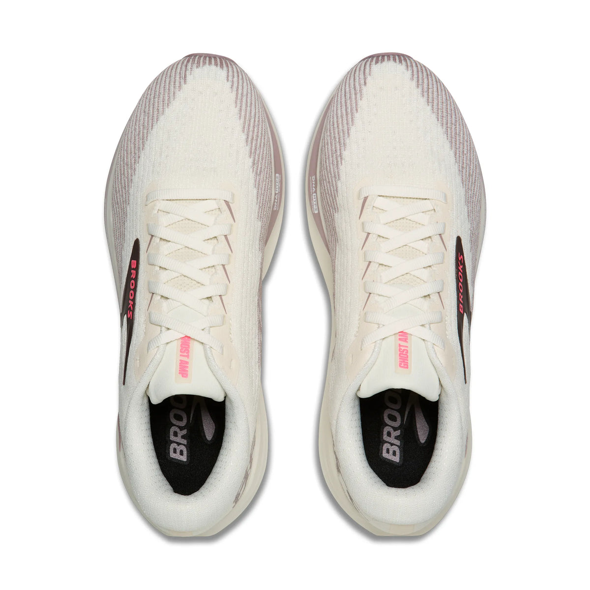 Brooks Women's Ghost Amp (Wide) - Arctic Wolf/Dove/Pink